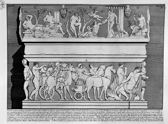 Sarkophag von Alexander Severus und Julia Mamaea aus Monte del Grano